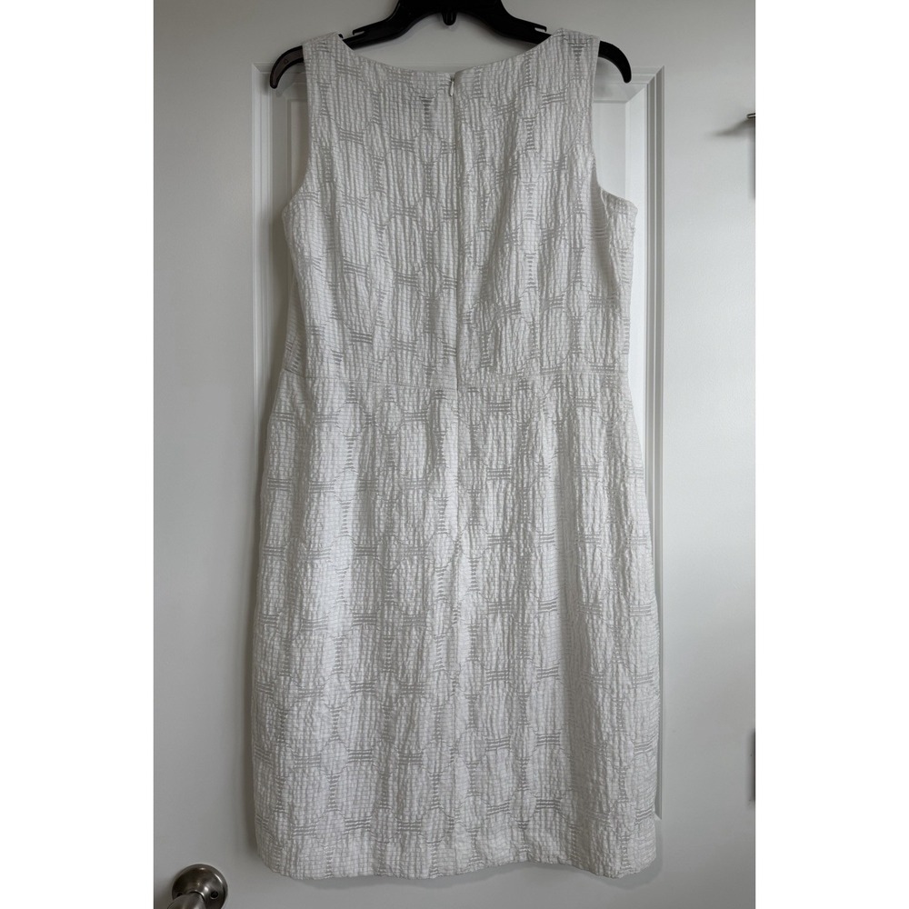 Danny & Nicole Women's White Sleeveless Lined Mini Dress Size 12 - Picture 3 of 10